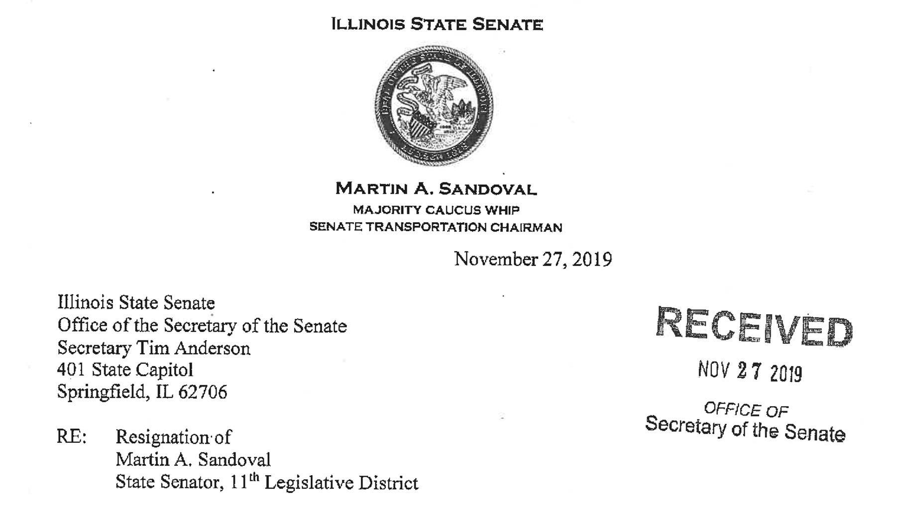 Embattled Illinois Sen. Martin Sandoval to Resign Chicago News WTTW